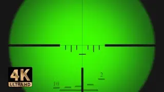 FREE SNIPER SCOPE 4K Realistic Green Screen Chromakey Call of duty نطاق قناص تعيين