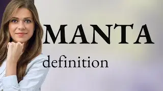 Manta | meaning of MANTA