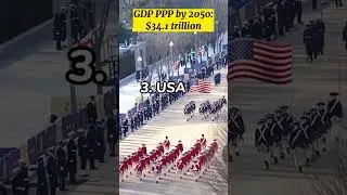Top 5 strongest countries by 2050🌎⚔️ "SHOCKING" #shorts