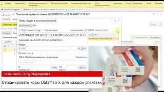Как принять маркированные лекарственные препараты на ордерный склад в 1CERP