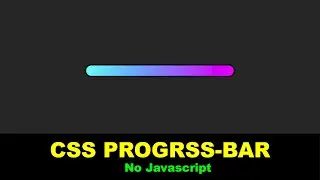 CSS Progress Bar Tutorial | Custom Progress Bar | Css Progress Bar | Html and Css Progress Bar