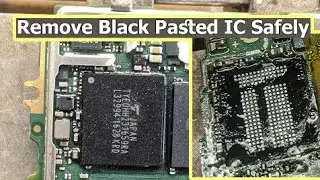 How to remove black pasted IC | Remove glue pasted IC | Pasted eMMC Black pasted ic kaise nikale