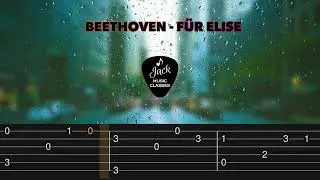 🎸 Für Elise - Super Easy Guitar Tabs for Beginners! 🎶