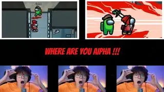 my stupid alien fingers Feat. SteveSuptic, Aipha !! 😂😂😂 Funny Moment !! @Among Us Shorts !!