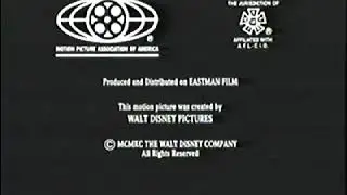 Closing To The Rescuers Down Under 2000 VHS