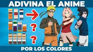 Adivina la serie de ANIME por los colores de los personajes / Quiz
