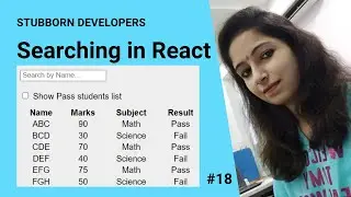 Searching in React Table | Add Filter in React.js in Hindi 2021