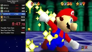 Super Mario 64 - 16 Star (EMU) - 18:26 - (PB)