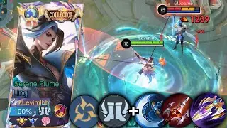 SOLO RANK LING FASTHAND HARD CARRY GAMEPLAY!! | LING BEST BUILD & EMBLEM 2024!!