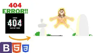 Error Page 404 using Html,Css, Bootstrap