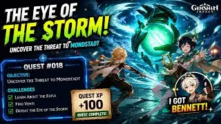 I FOUGHT THE EYE OF THE STORM! | Genshin Impact  | Quest
