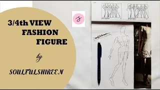 Fashion Figure/Croqui (3/4th View), S Pose TUTORIAL by SOULFULSHIREEN.