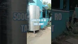 5000LITER SS RO TANK @RAMROTECHNOLOGY #commercialroplant #roplant #watertreamtentsolutions