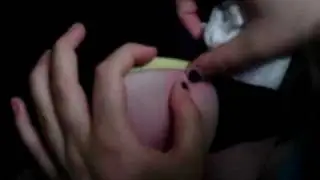 popping pimples.
