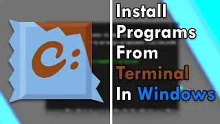 How to install software  from terminal in windows | Chocolatey | Windows 11
