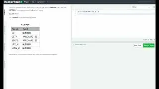 Hackerrank SQL Solution #32 Basic SQL - Weather Observation Station 14