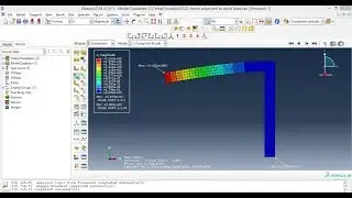 Abaqus Tutorials - 2D frame analysis in Abaqus