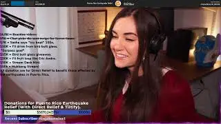 Sasha Grey VOD 30/January/2020 - Reacting / CharityStream  PR For Puerto Rico Direct Relief