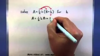 Pre-Calculus - How to solve a formula