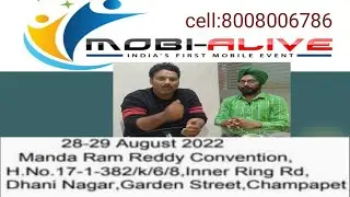 Mobi Alive event second time in Hyderabad 28-29 August book this link, 