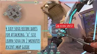 Sova Ascent Recon Dart Lineups for Attacking A site
