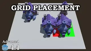 How to place objects on grid - Learn Godot 4 3D - no talking