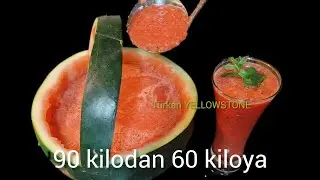 Gün boyunca yediğiniz her şeyi Eriten meyve suyu. Gece yatmadan önce için.!