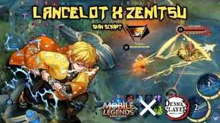 New Latest Skin Script!! Lancelot X Zenitsu MLBB X Demon Slayer