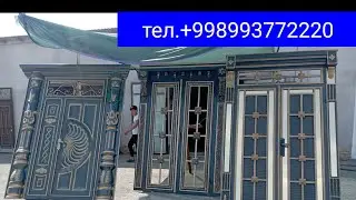 Темр дарвоза акфа ойна ломинод эшиклар нархи хивалик усталар 993772220