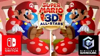 Super Mario 3D All Stars - Super Mario Sunshine Intro Comparison (Nintendo Switch vs Gamecube)