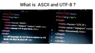 #utf8 #ascii