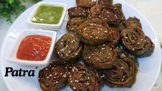 Authentic Arbi Patta Patode | Crispy & Tasty Traditional Snack | Patra Recipe
