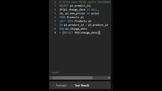 Solution to Product Price at a Given Date without Union - LeetCode No. 1164 #leetcode #leetcodesql