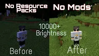 How to get 1000 Brightness in Minecraft !  No Resource Packs No Mods