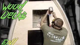 Wooden decks on aluminum boats | budget boat build Ep.11