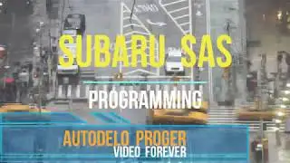 Programming the SAS SUBARU steering angle sensor