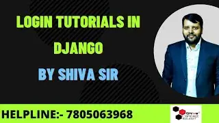 How to create custom login page in Django application, Django login tutorials.