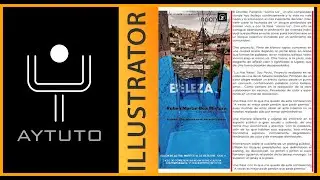 Justificar un texto en ILLUSTRATOR