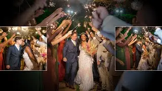 Álbum de casamento ao ar livre