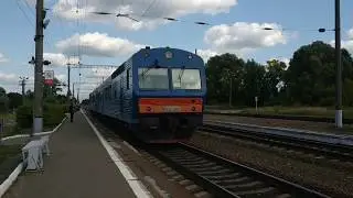 АЧ2-110 и АЧ2-080 // прибытие и отправление со станции Белые Берега