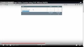 Create A Simple Page Visitor Counter Using PHP Without MySQL