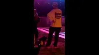 Some dude dancing at OOW 2012 Oracle Music Fest 2012