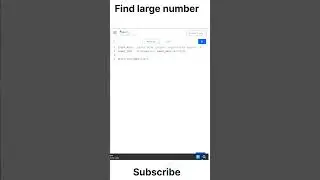 Finding largest number in list #python #list #pythontutorial