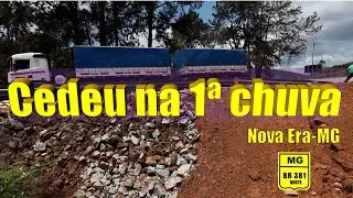 Novo Reparo para estabilizar o asfalto BR-381 KM 333