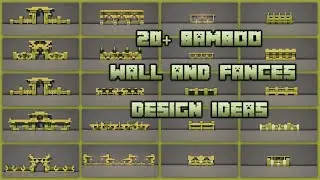 Minecraft: 20+ Bamboo Fence and Wall Design Ideas
