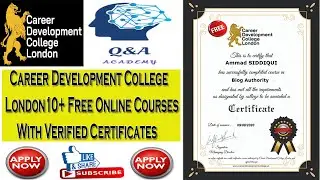 Career Development College London Free Online Courses with Verified Certificates | Blog Authority