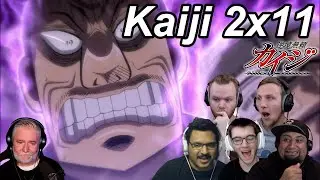 Kaiji Ultimate Survivor 2x11 Reactions | Great Anime Reactors!!! | 【カイジ】【海外の反応】