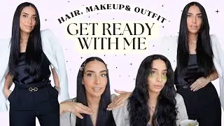 GET READY WITH ME: Sleek Hair, Makeup & Outfit | Business look | Lamiya