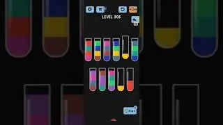 water color sort level 305 walkthrough solutions iOS