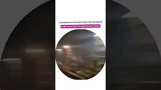 Эвакуация пассажиров задымленного поезда по тоннелю метро #москва #обзор #чп #метро #эвакуация